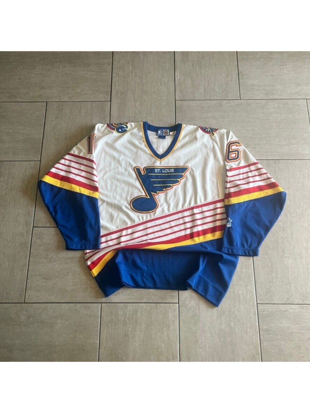 Vintage Starter St. Louis Blues Hockey Jersey Size Extra Large